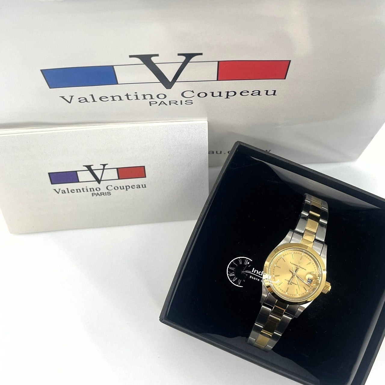 范倫鐵諾 古柏 Coupeau Women's Watch 12168TL-13 Two-Tone Stainless Steel Band