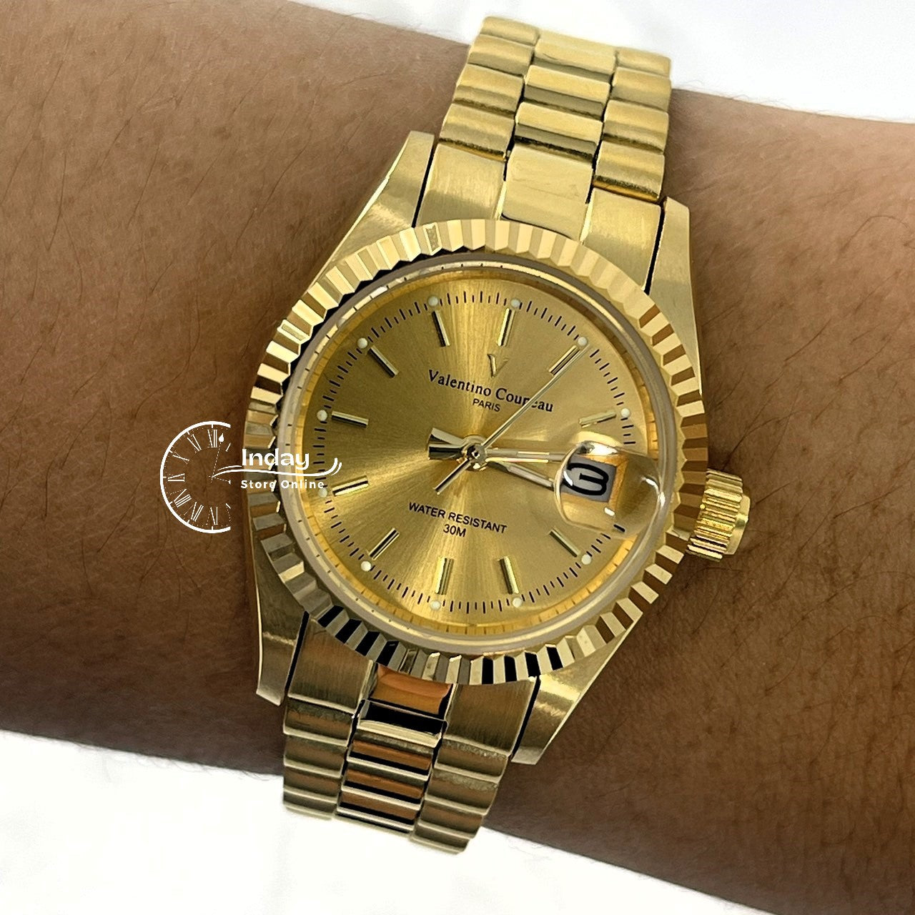 范倫鐵諾 古柏 Coupeau Women's Watch 12169KL-13 Gold Tone Stainless Steel Band