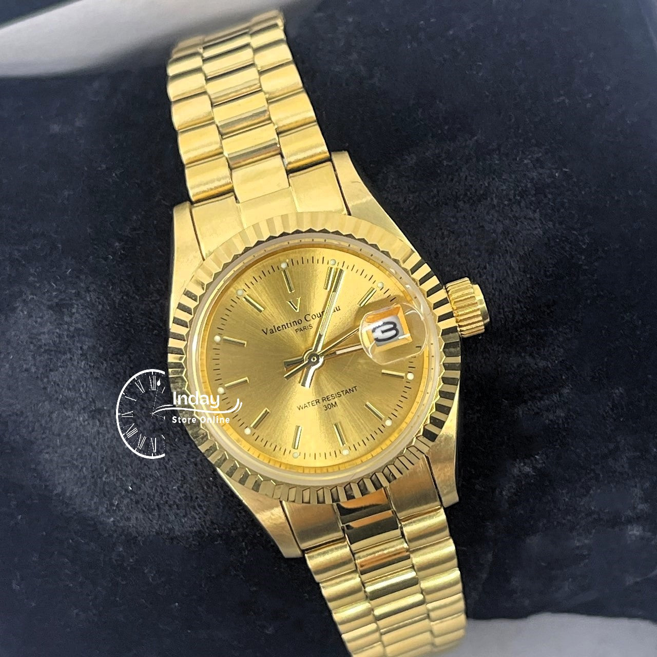 范倫鐵諾 古柏 Coupeau Women's Watch 12169KL-13 Gold Tone Stainless Steel Band