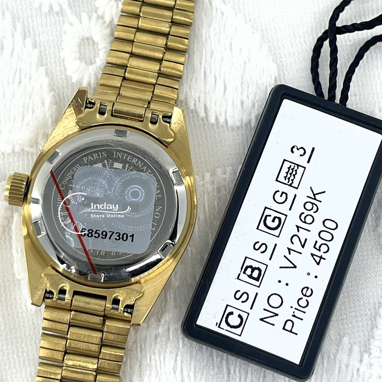 范倫鐵諾 古柏 Coupeau Women's Watch 12169KL-13 Gold Tone Stainless Steel Band
