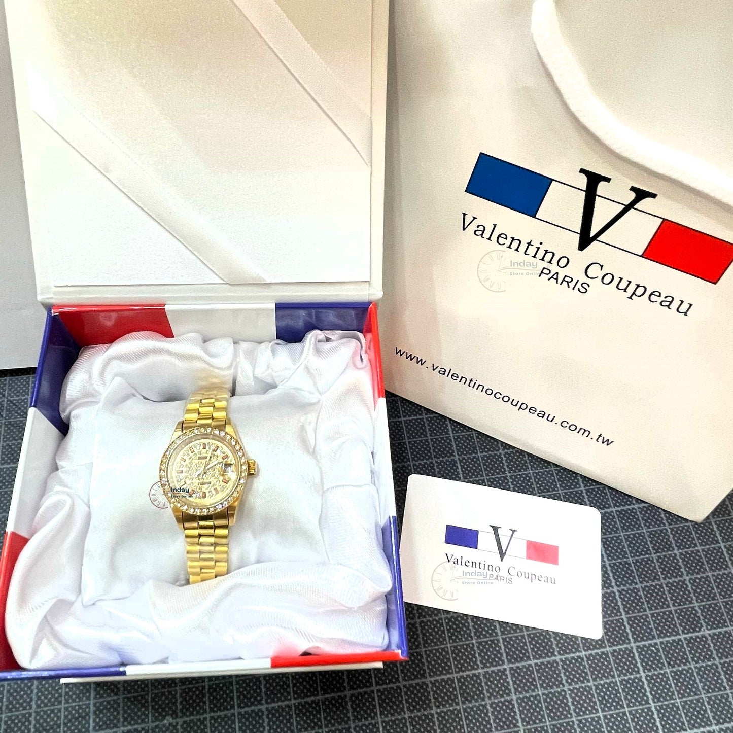 Valentino Coupeau Women's Watch V70302KHL-9 Gold Stainless Steel Classic Design Water Resistant