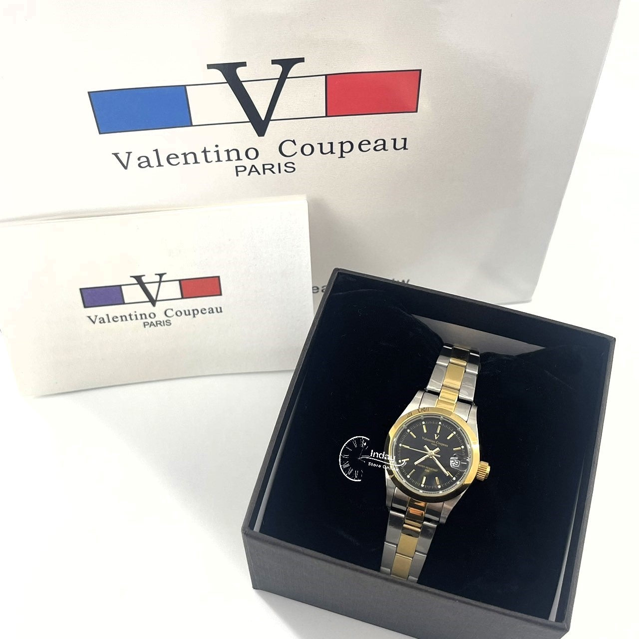 范倫鐵諾 古柏 Coupeau Women's Watch 12168TL-14 Two-Tone Stainless Steel Band