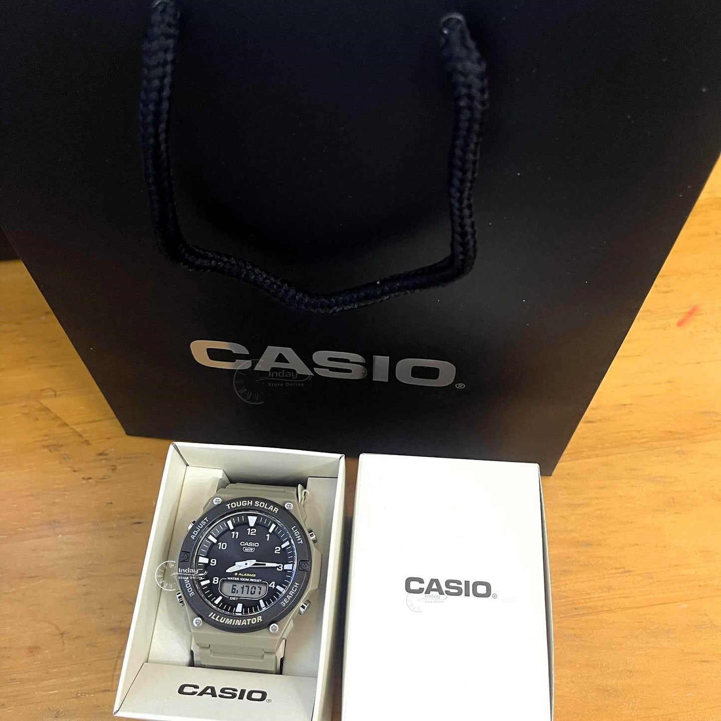 Casio Analog Digital Men's Watch AQ-S820W-5A Resin Glass Resin Band Solar Powered