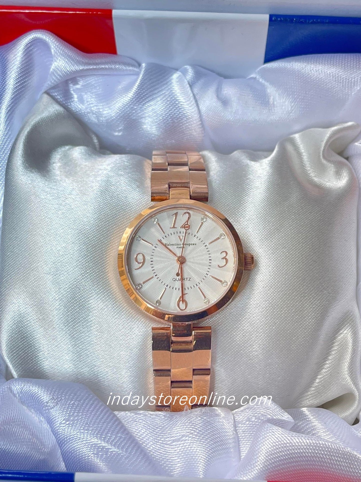 范倫鐵諾 古柏 Coupeau Women's Watch 61602-R1 Gold Tone Stainless Steel Band