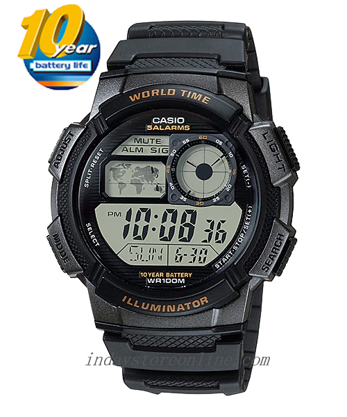 Casio 10 online year battery wr100m