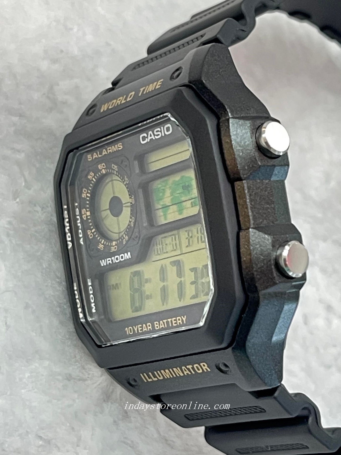 Casio Digital Men's Watch AE-1200WH-1BV Digital Sporty Design Resin Band Resin Glass Battery Life: 10 years