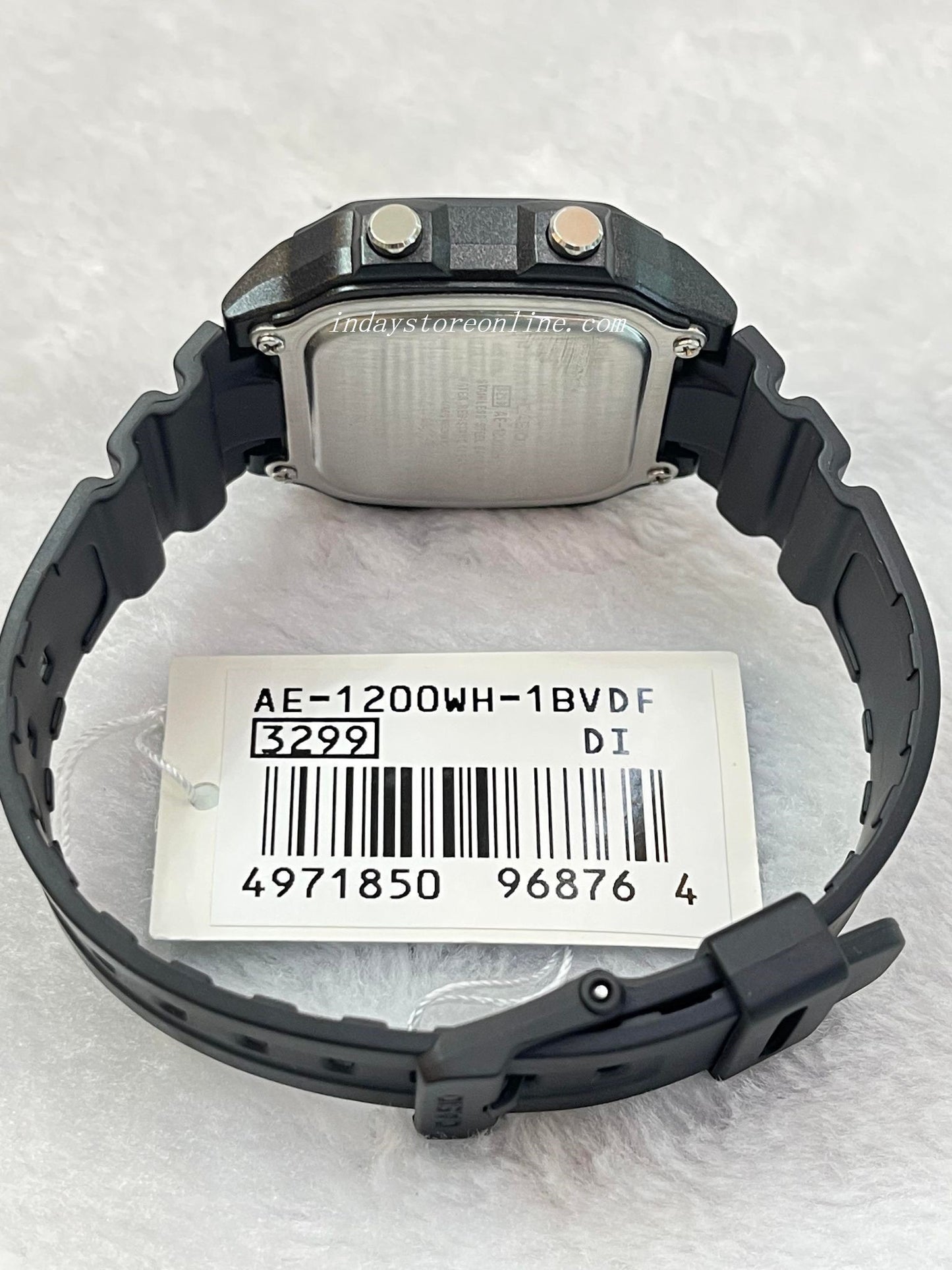 Casio Digital Men's Watch AE-1200WH-1BV Digital Sporty Design Resin Band Resin Glass Battery Life: 10 years