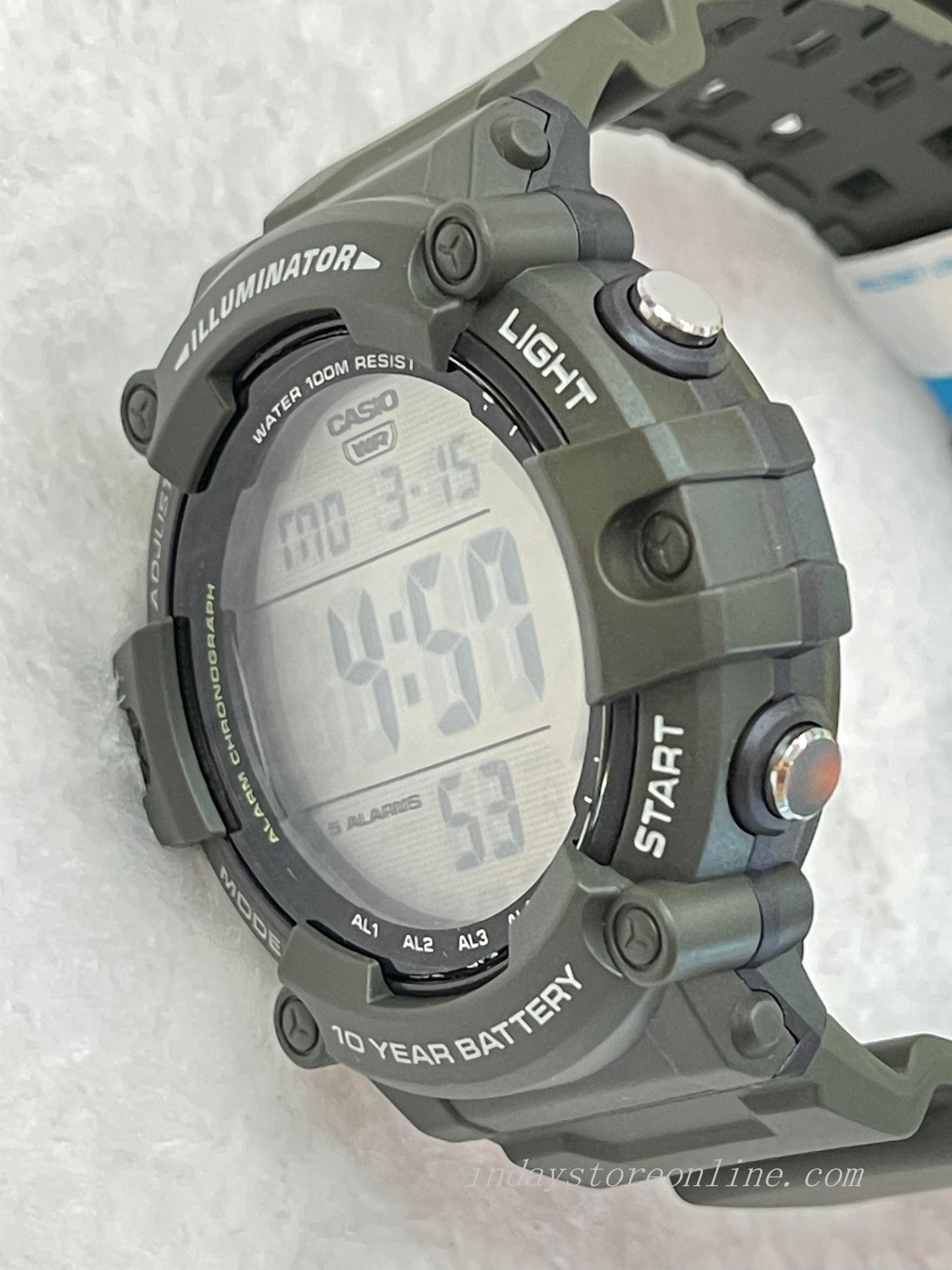 Casio Digital Men's Watch AE-1500WHX-3A Digital Resin Band Resin Glass Battery life: 10 Years