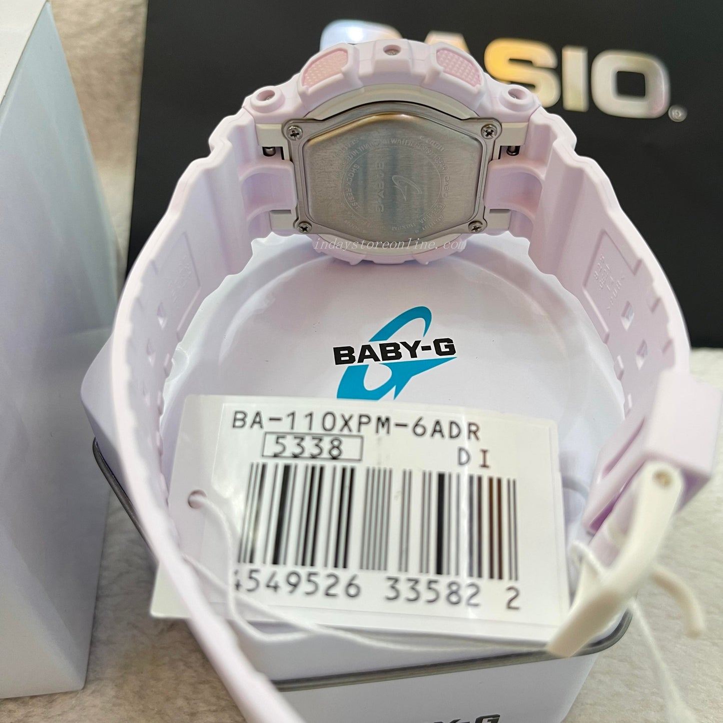 Casio Baby-G Women's Watch BA-110XPM-6A Resin Band Mineral Glass Shock Resistant