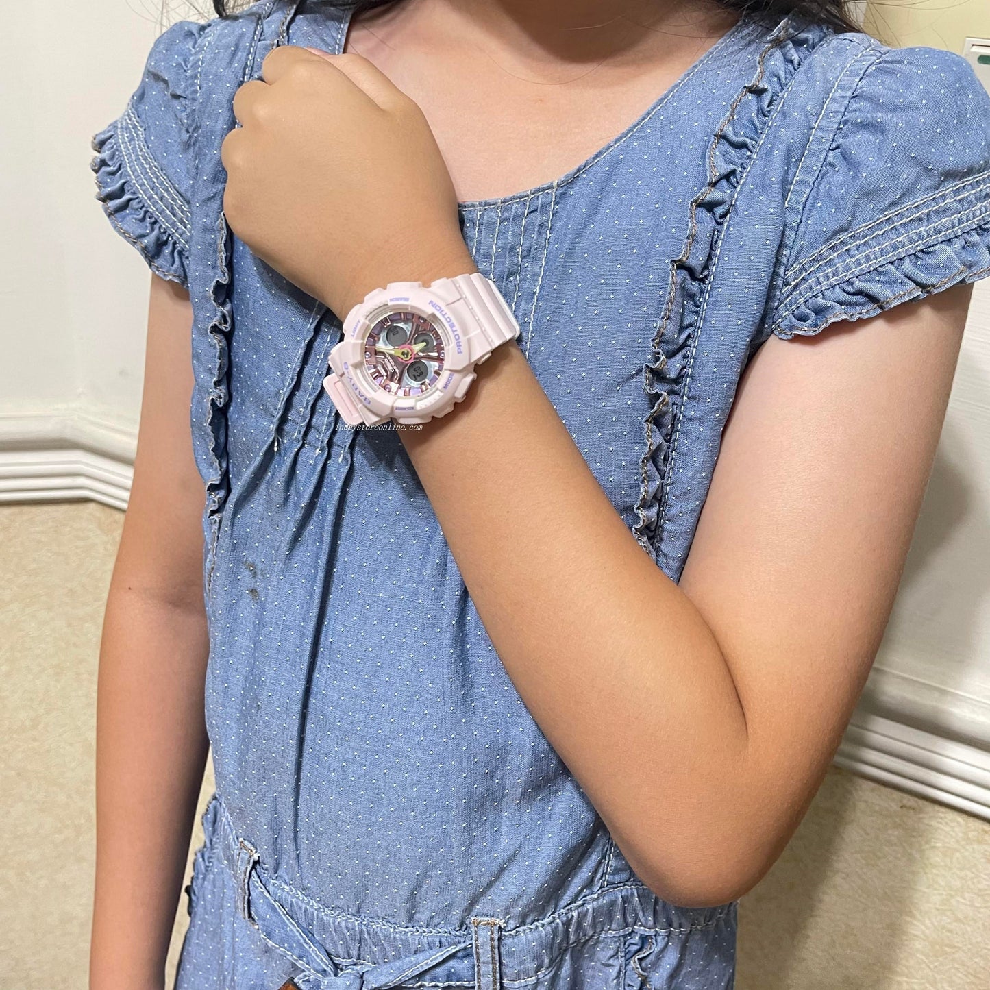 Casio Baby-G Women's Watch BA-130PM-4A Resin Band Mineral Glass Shock Resistant