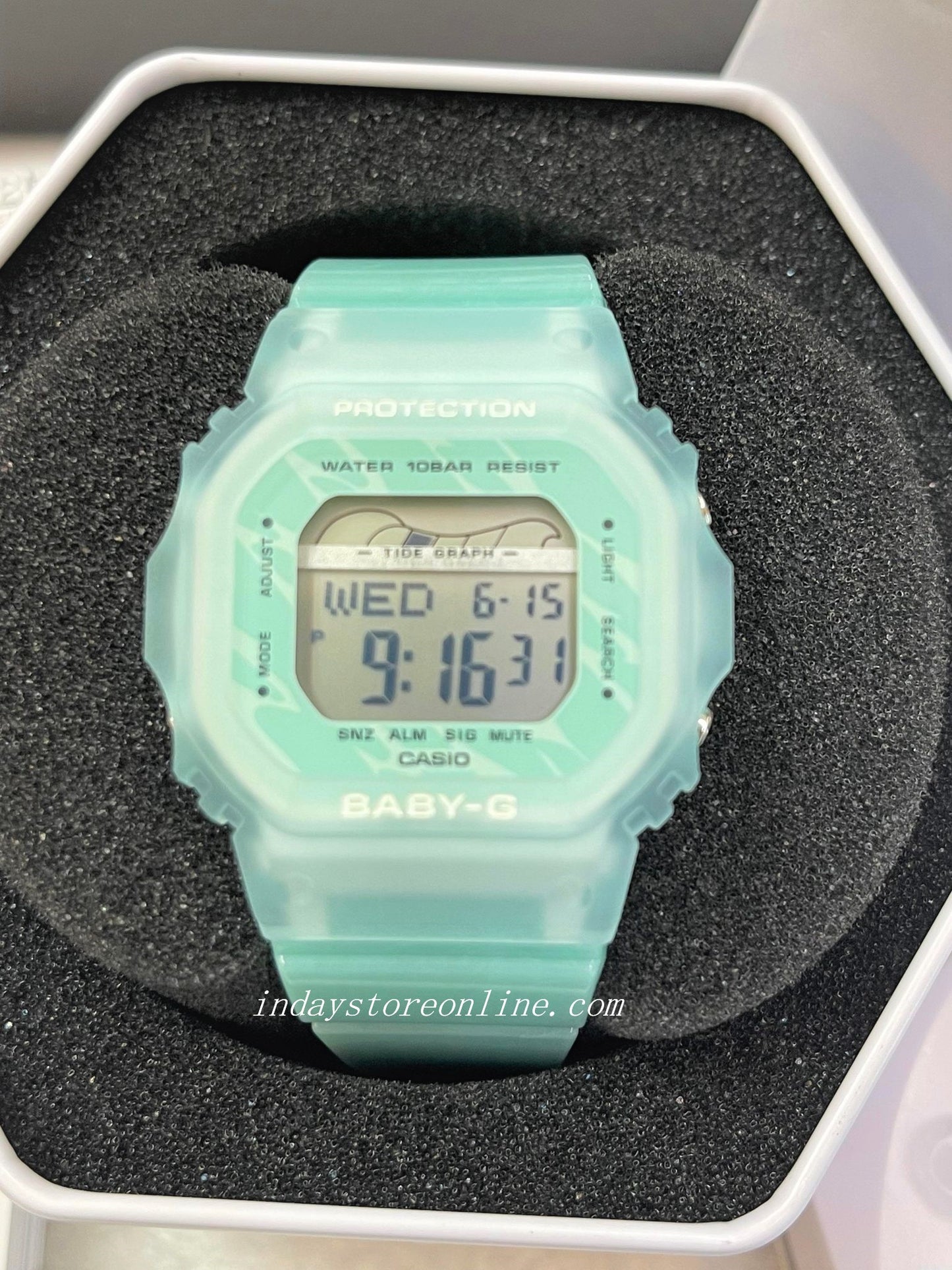 Casio Baby-G Women's Watch BLX-565S-2 Resin Band Shock Resistant Mineral Glass