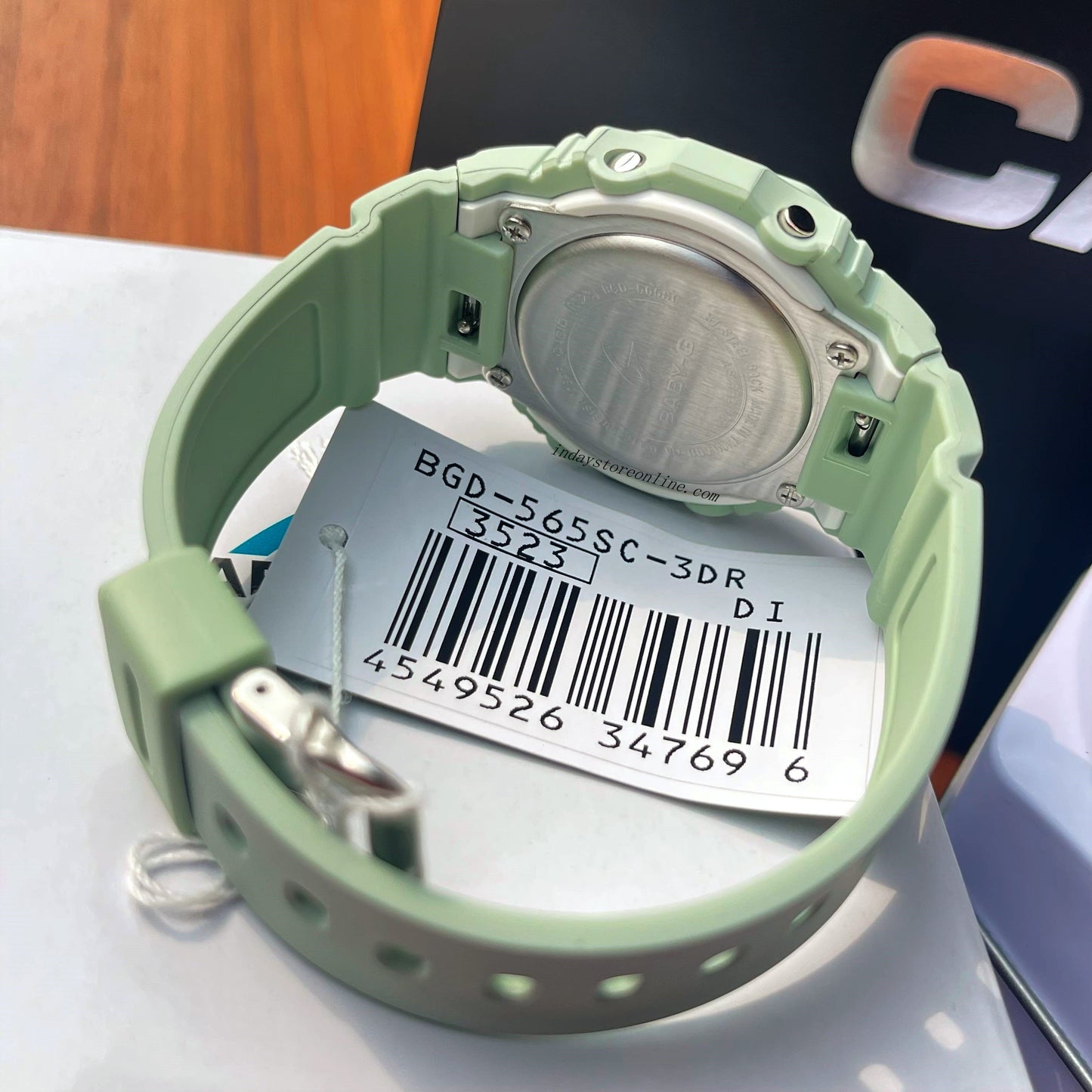 Casio Baby-G Women's Watch BGD-565SC-3 Resin Band Shock Resistant Mineral Glass