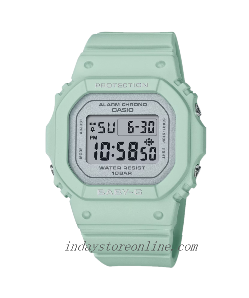 Casio Baby-G Women's Watch BGD-565SC-3 Resin Band Shock Resistant Mineral Glass