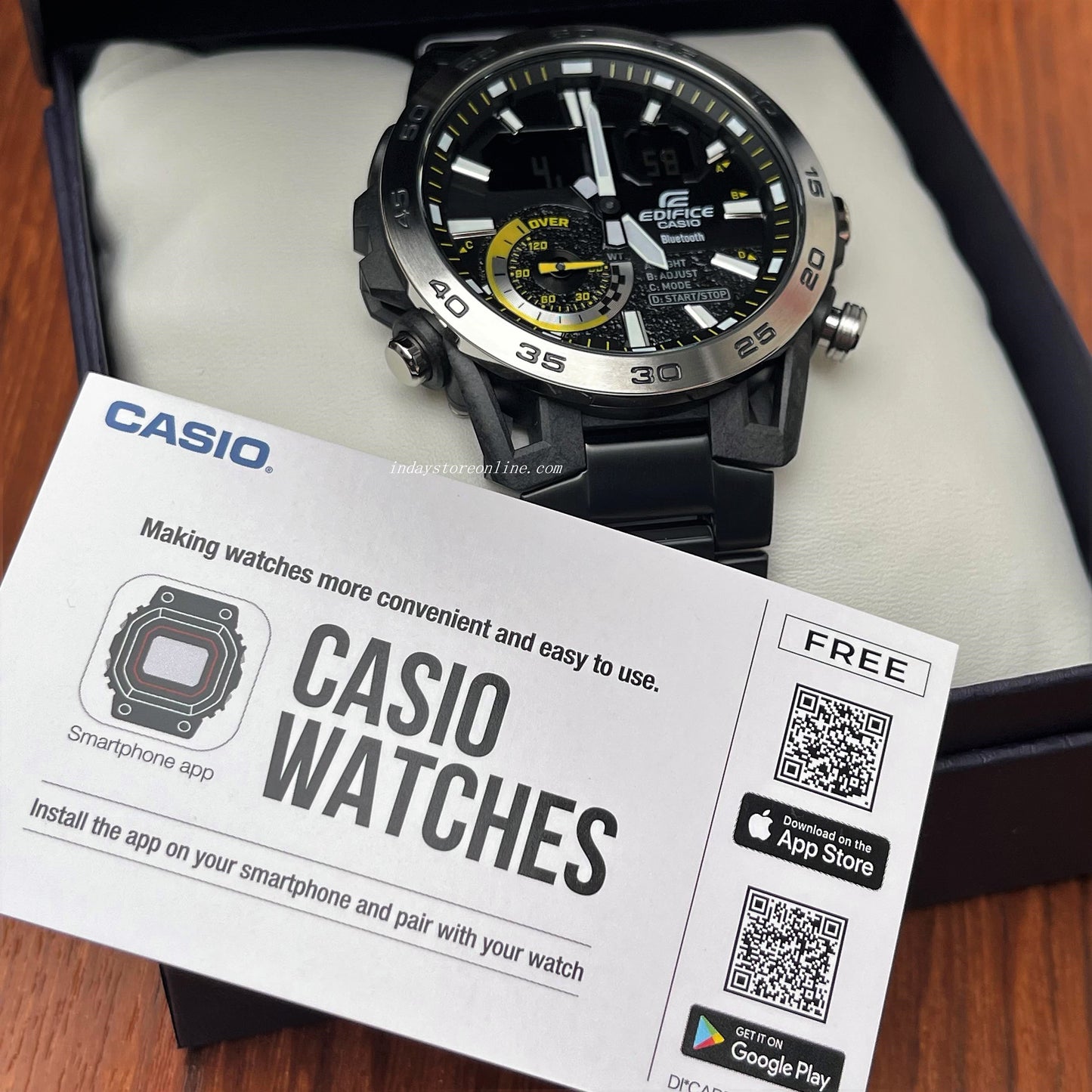 Casio Edifice Men's Watch ECB-40DC-1A Edifice Sospensione Mobile link Bluetooth