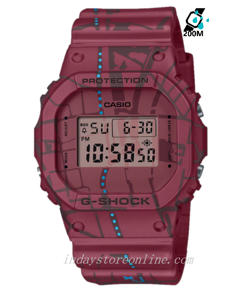 Casio g shock dw online 5600 red