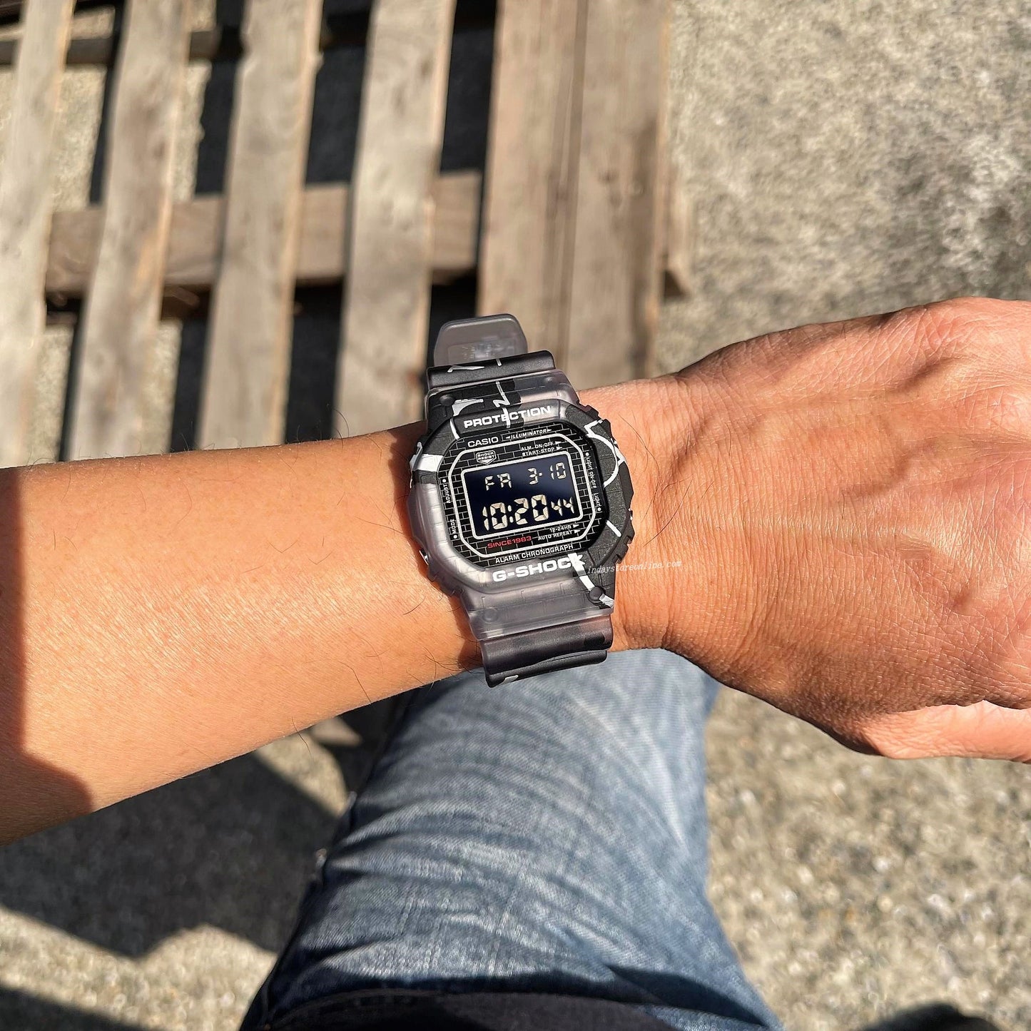 Casio G-Shock Men's Watch DW-5000SS-1 Digital 5600 Series Street Spirit Watch Line