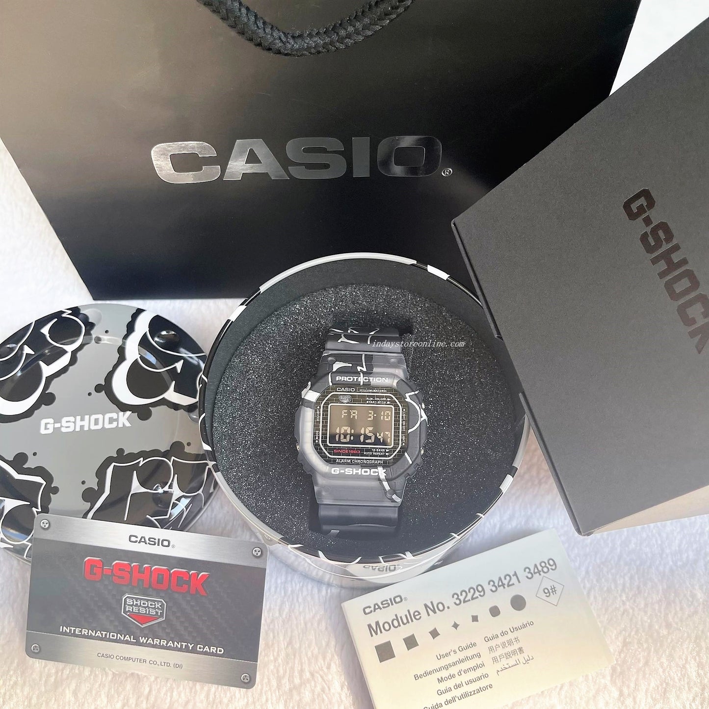Casio G-Shock Men's Watch DW-5000SS-1 Digital 5600 Series Street Spirit Watch Line