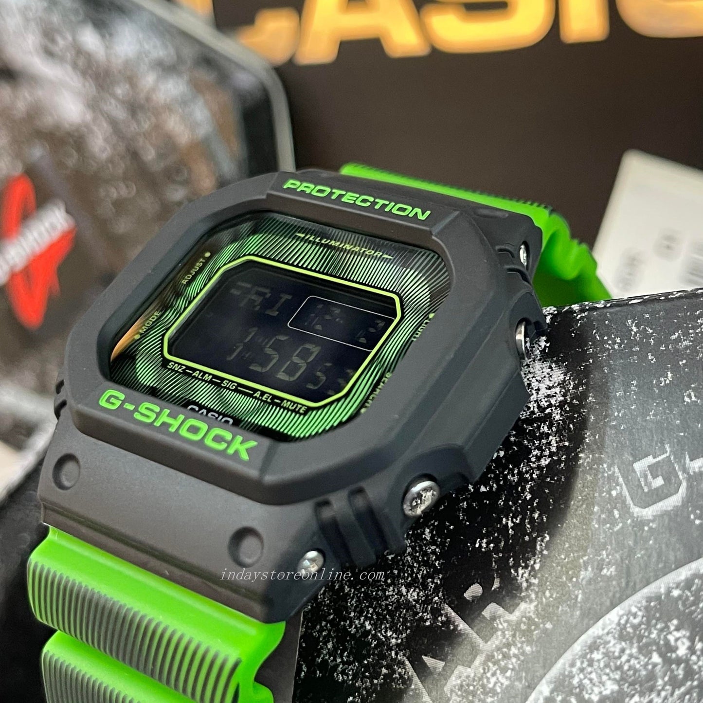 Casio G-Shock Men's Watch DW-D5600TD-3 Digital 5600 Series Time Distortion Vibrant Fluorescent Colors