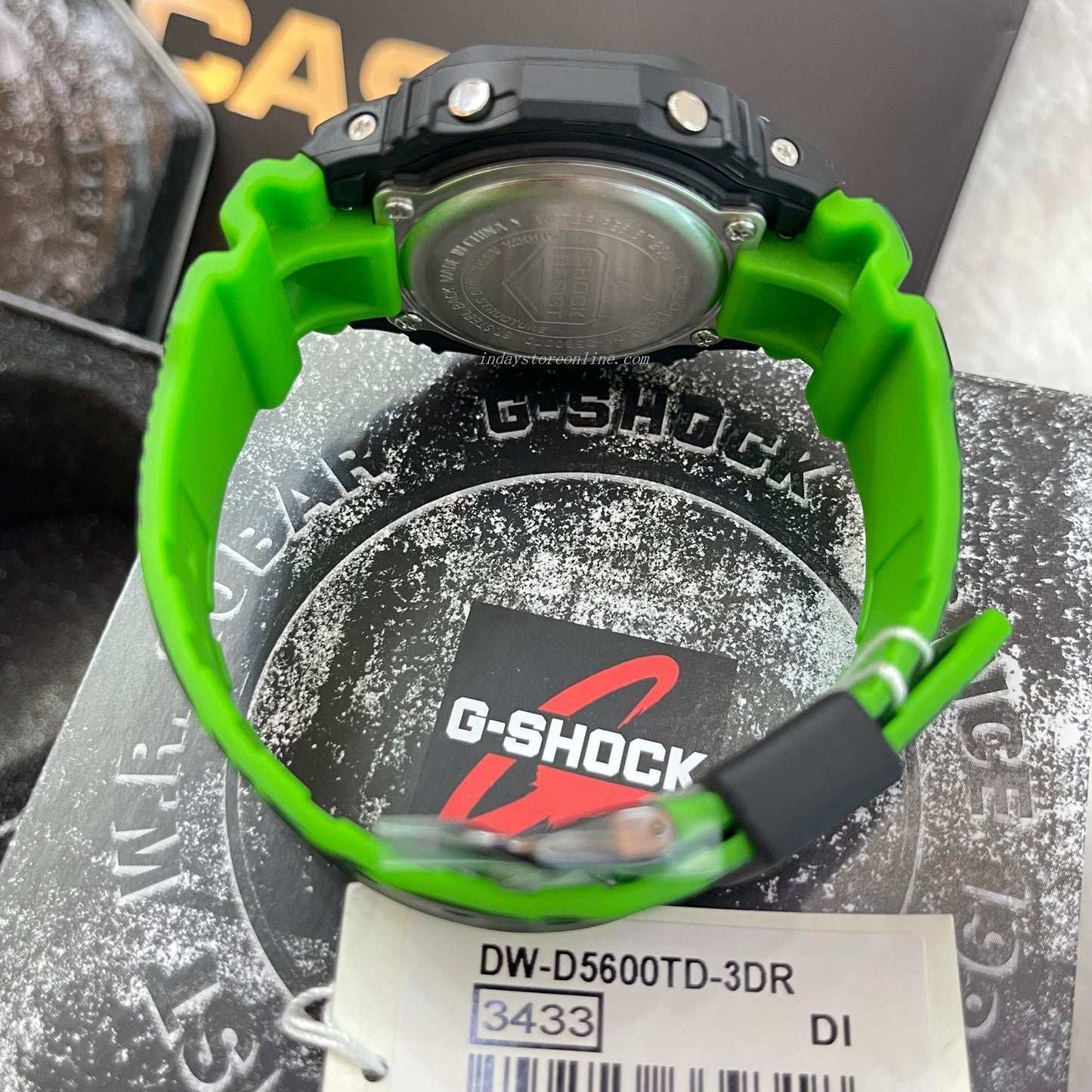 Casio G-Shock Men's Watch DW-D5600TD-3 Digital 5600 Series Time Distortion Vibrant Fluorescent Colors