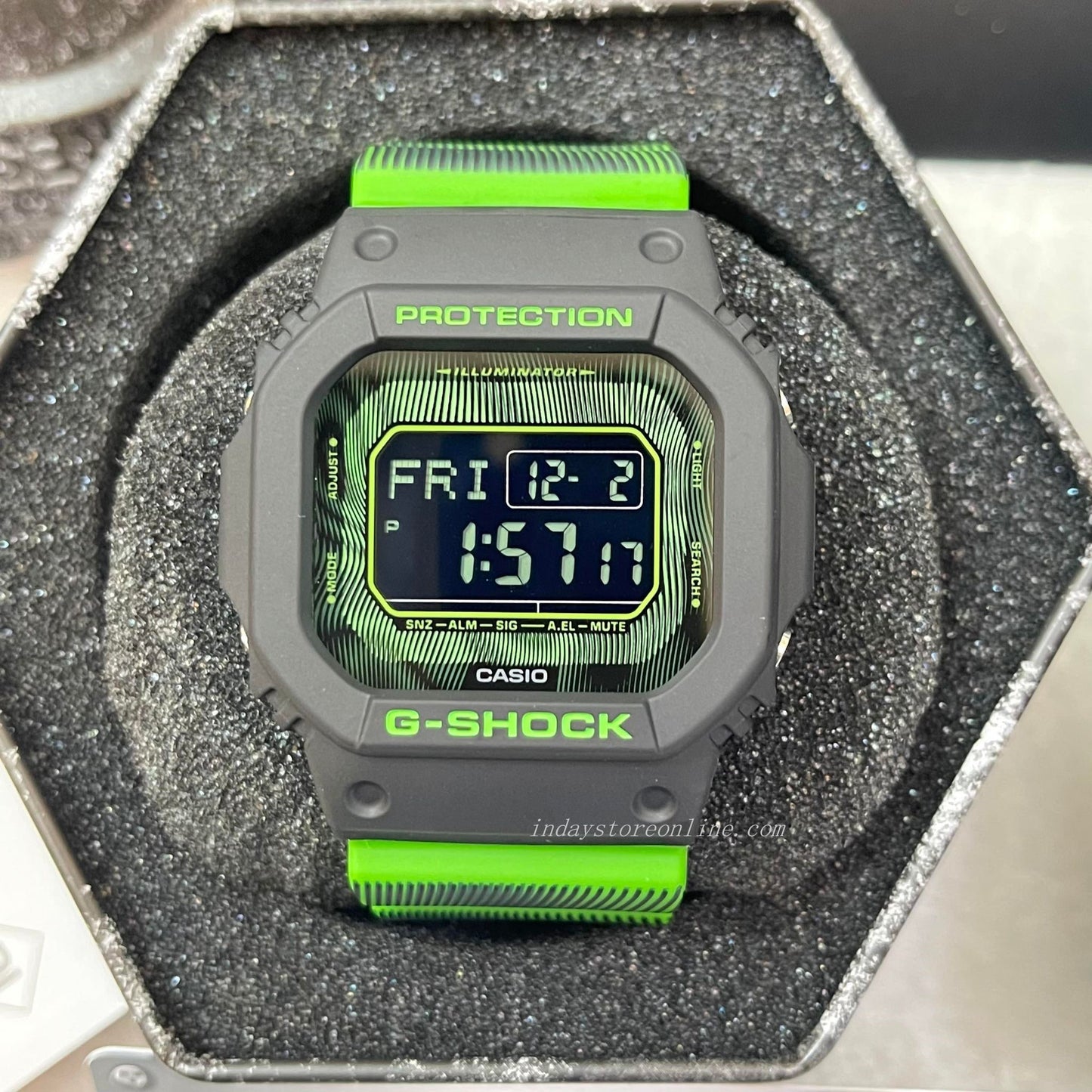 Casio G-Shock Men's Watch DW-D5600TD-3 Digital 5600 Series Time Distortion Vibrant Fluorescent Colors