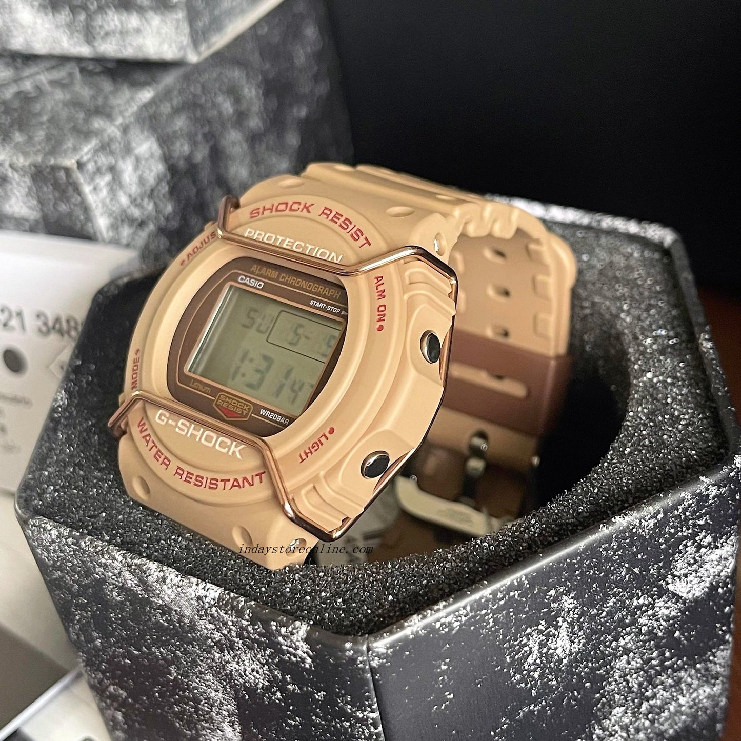 Casio G-Shock Men's Watch DW-5700PT-5 Digital 5700 Series Tone-on-Tone G-Shock Monochromatic Color
