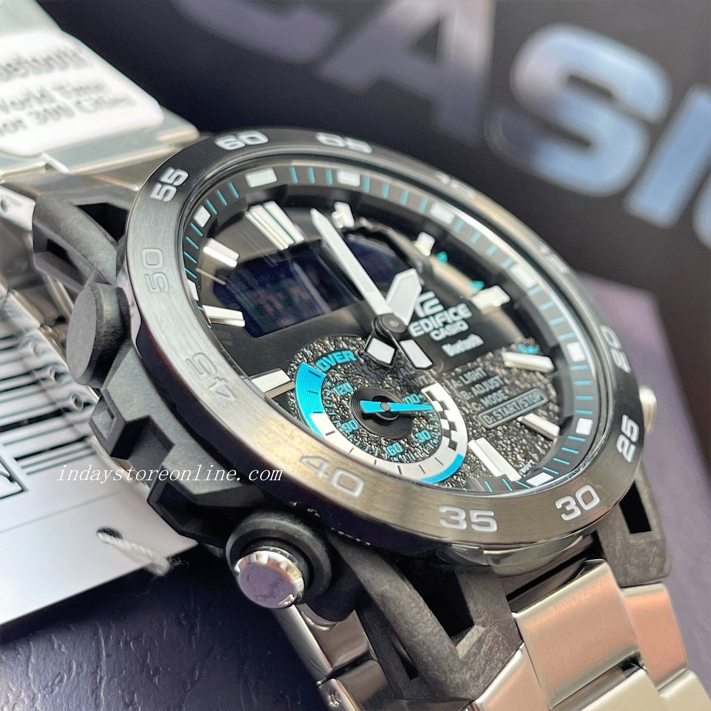 Casio Edifice Men's Watch ECB-40DB-1A Edifice Sospensione Mobile link Bluetooth