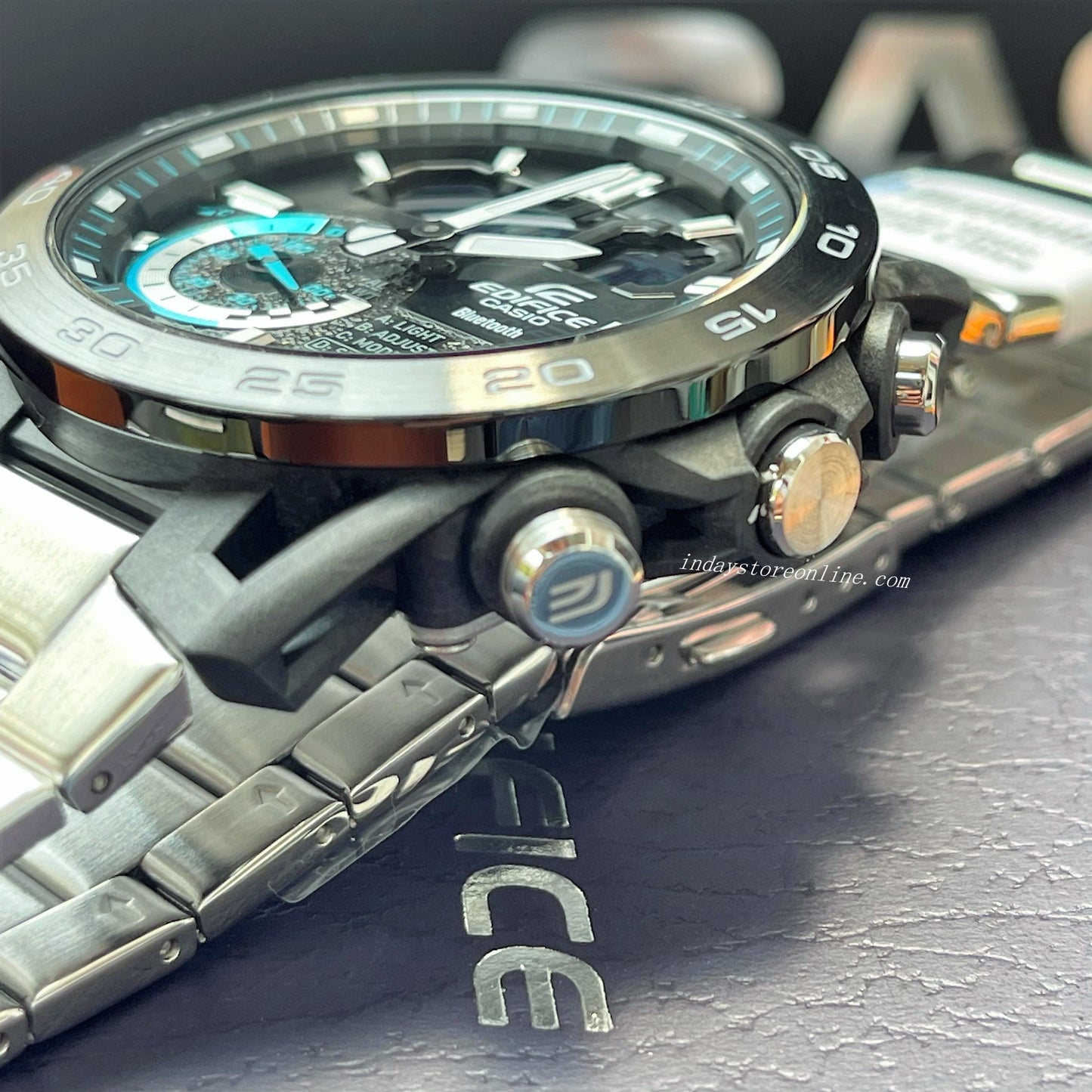 Casio Edifice Men's Watch ECB-40DB-1A Edifice Sospensione Mobile link Bluetooth