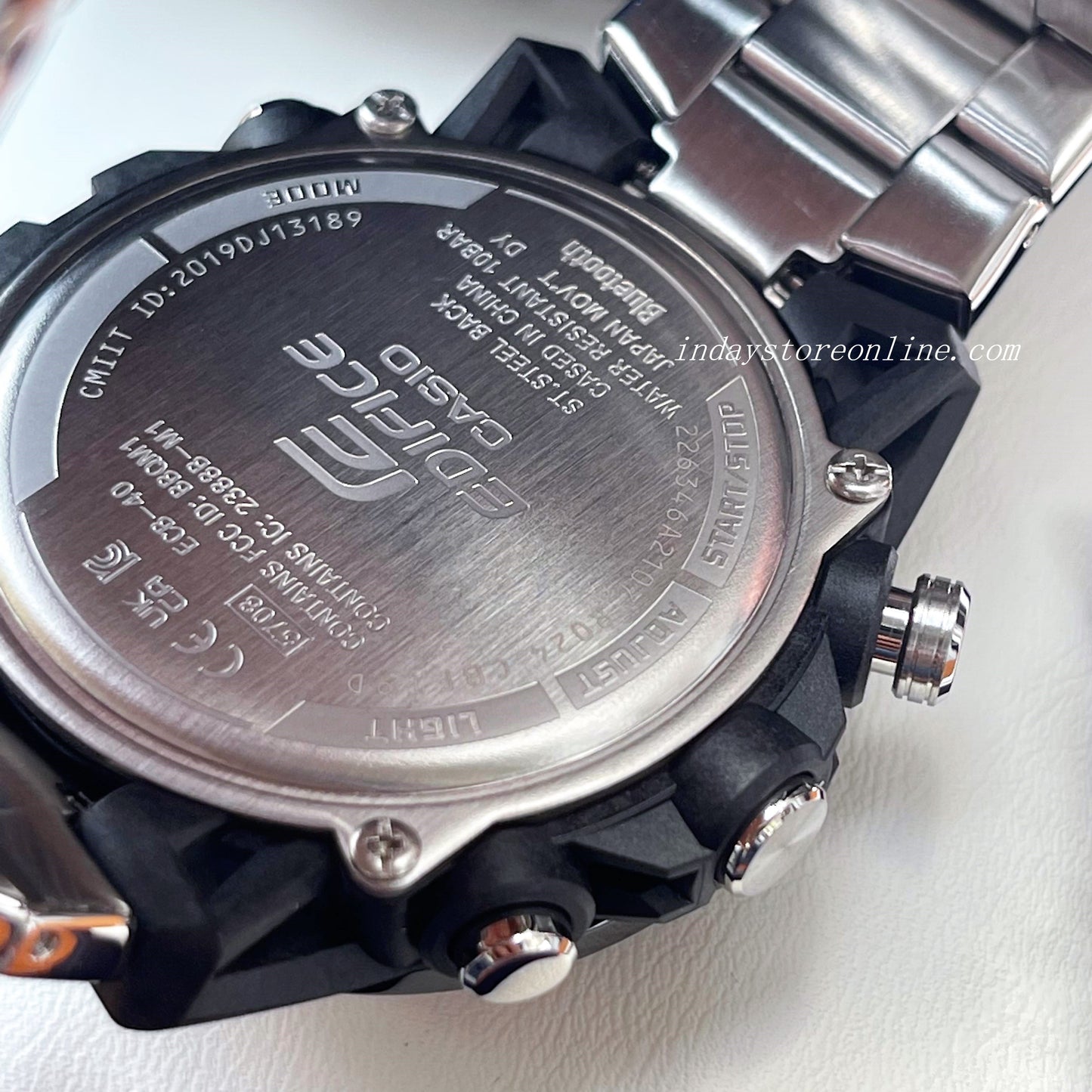 Casio Edifice Men's Watch ECB-40DB-1A Edifice Sospensione Mobile link Bluetooth