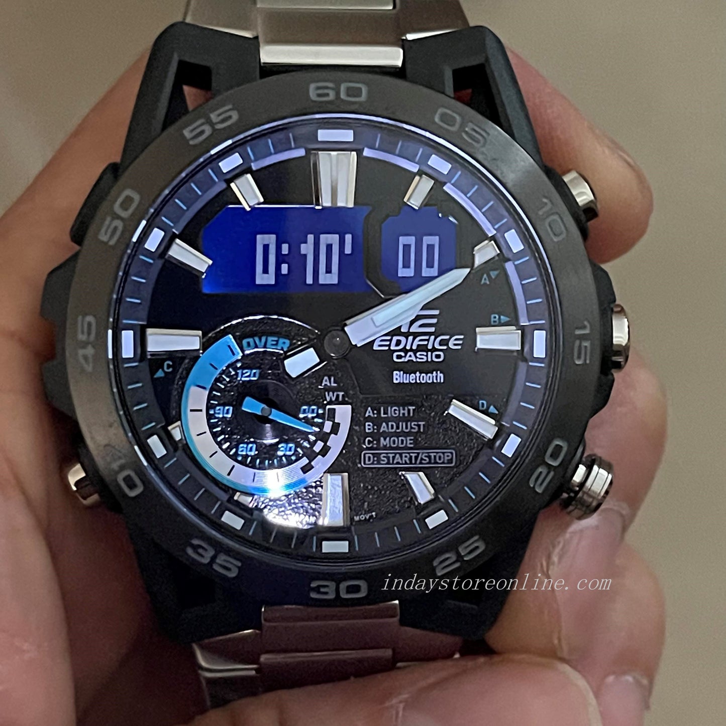 Casio Edifice Men's Watch ECB-40DB-1A Edifice Sospensione Mobile link Bluetooth