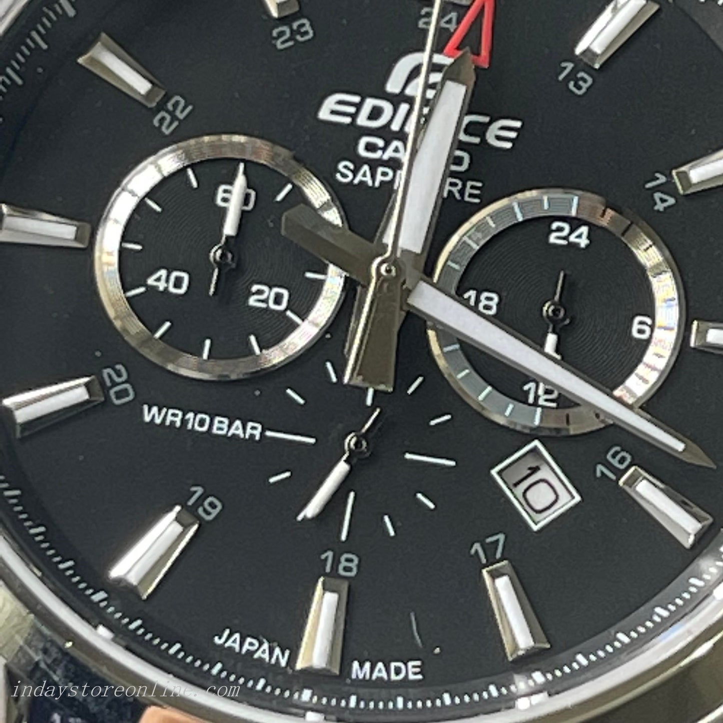 Casio Edifice Men's Watch EFB-504JL-1A Sapphire Glass Genuine Leather Band