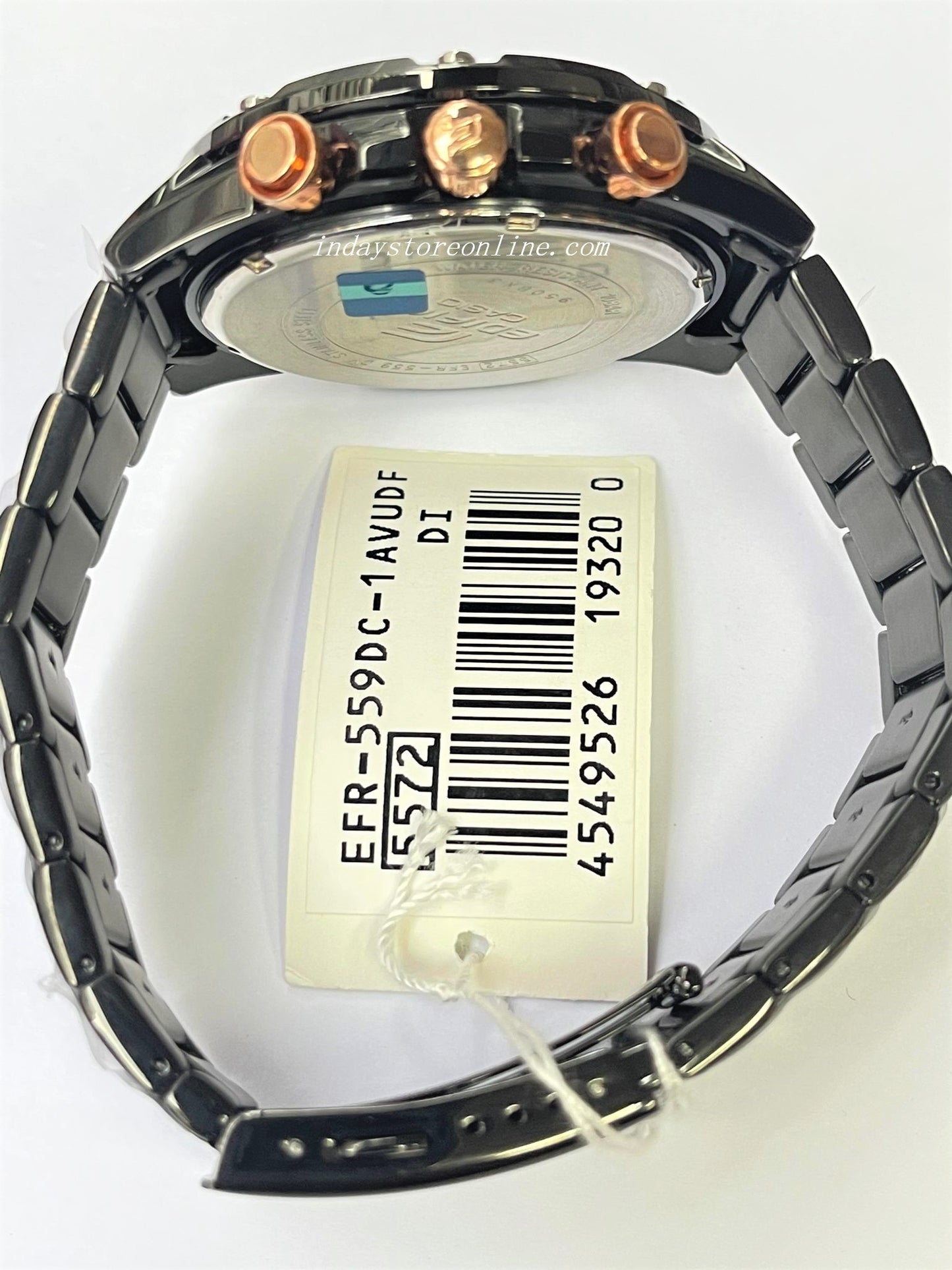 Casio Edifice Men's Watch EFR-559DC-1A Standard Chronograph Stainless Steel Band