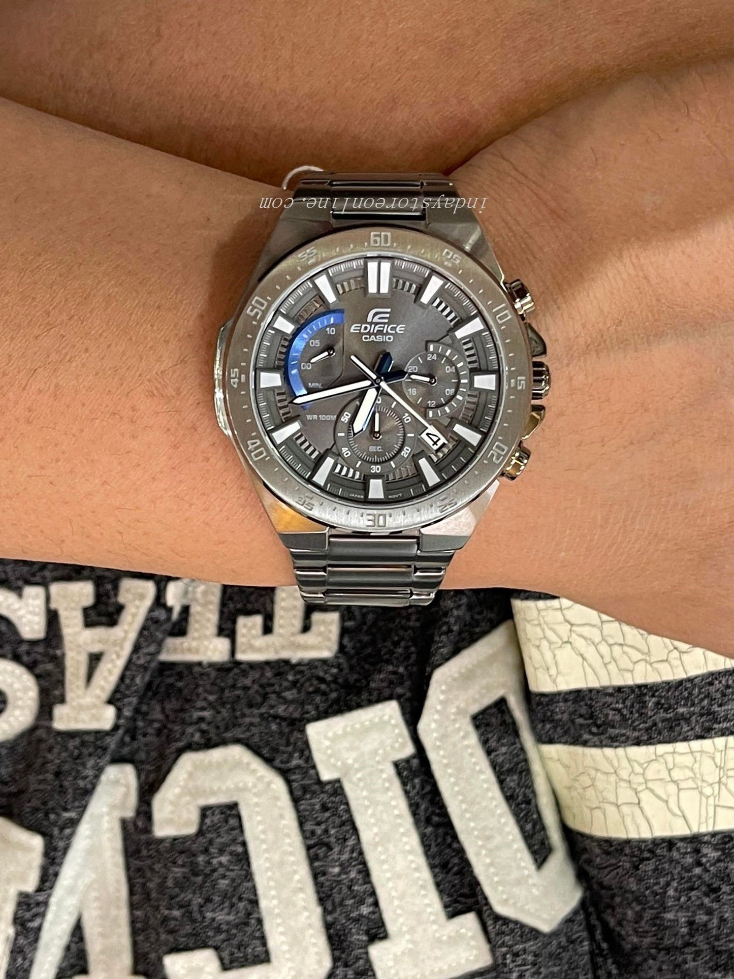 Casio Edifice Men's Watch EFR-563GY-1A Stainless Steel Band Mineral Glass