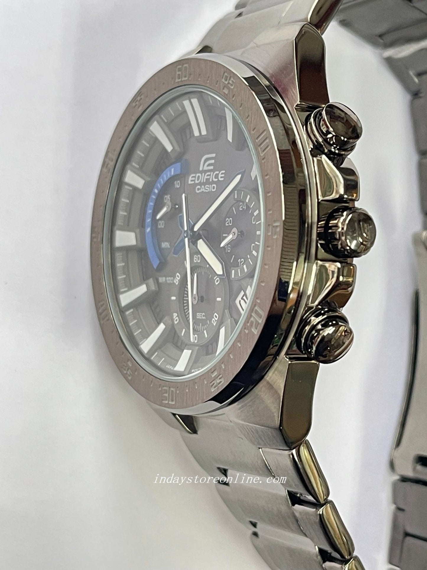 Casio Edifice Men's Watch EFR-563GY-1A Stainless Steel Band Mineral Glass
