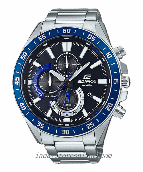 Casio Edifice Men's Watch EFV-620D-1A2 Chronograph Mineral Glass Stainless Steel Band