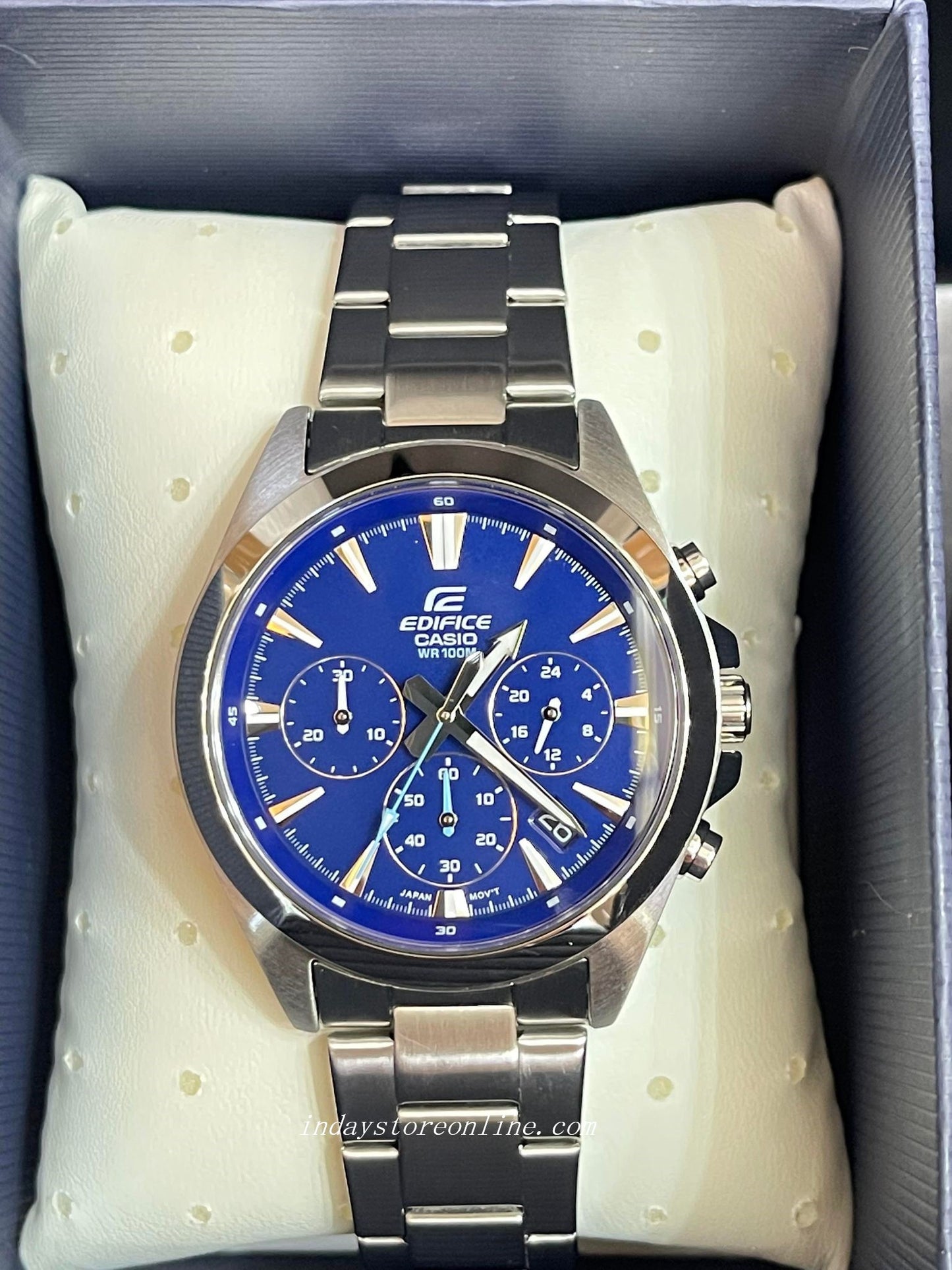 Casio Edifice Men's Watch EFV-630D-2A Standard Chronograph Stainless Steel Band