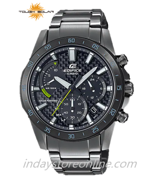 Casio Edifice Men's Watch EQS-930DC-1A Solar Powered Chronograph Stainless Steel Band