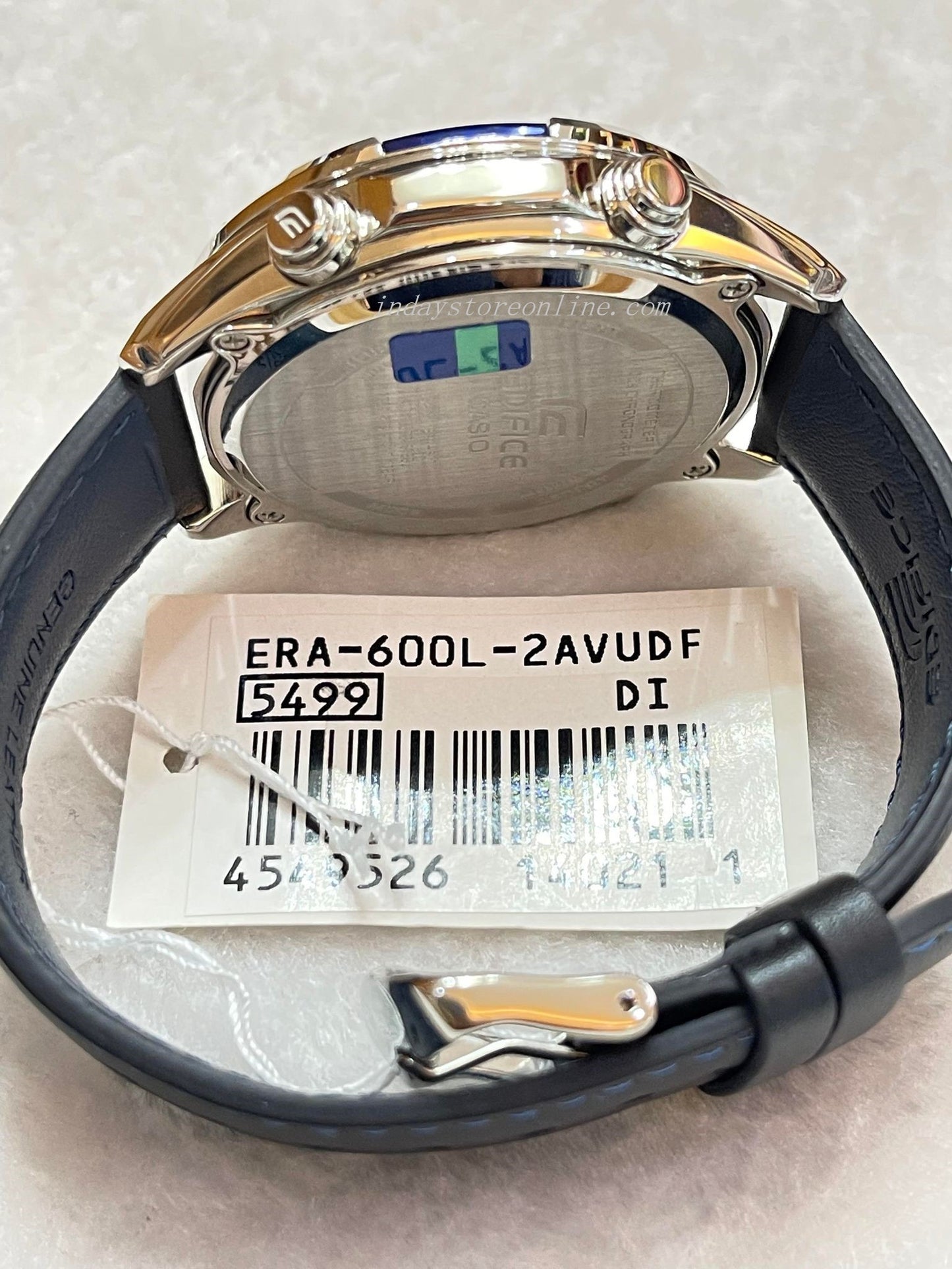 Casio Edifice Men's Watch ERA-600L-2A Mineral Glass Genuine Leather Band