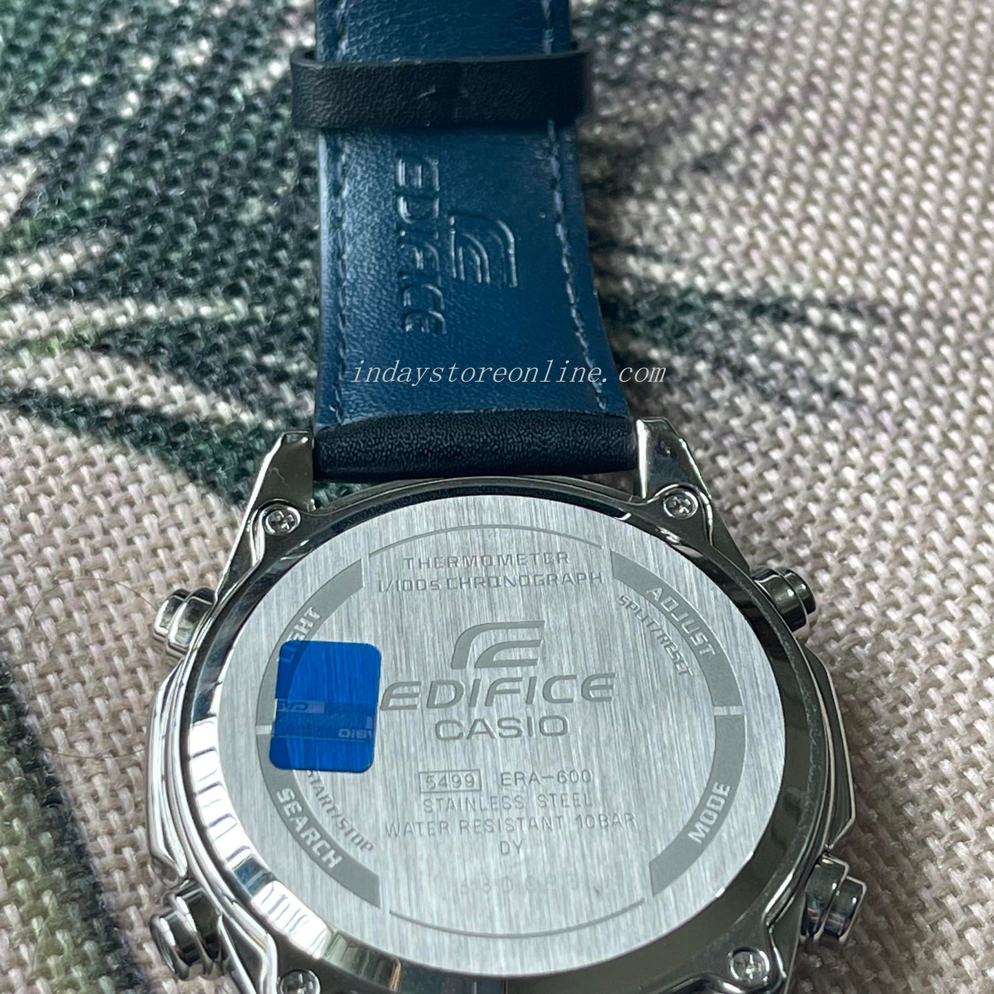 Casio Edifice Men's Watch ERA-600L-2A Mineral Glass Genuine Leather Band