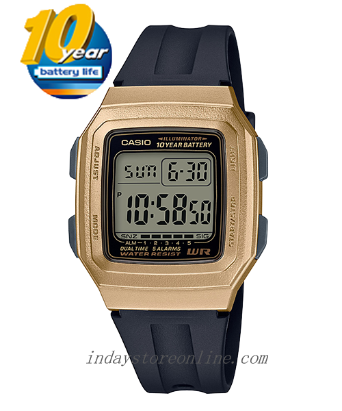 Casio Digital Women's Watch F-201WAM-9A Digital Resin Band Resin Glass Battery Life: 10 years