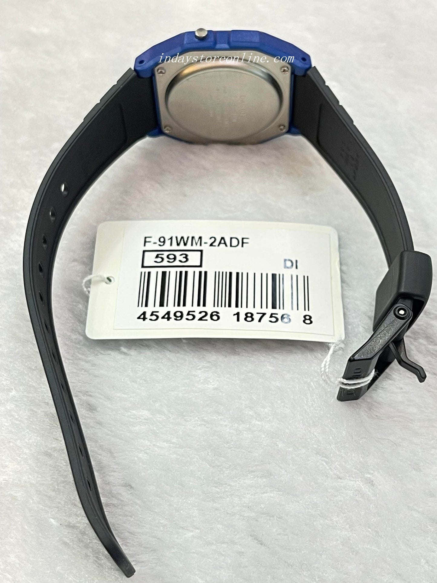 Casio Digital Women's Watch F-91WM-2A Digital Resin Band Resin Glass Battery Life 7-Years