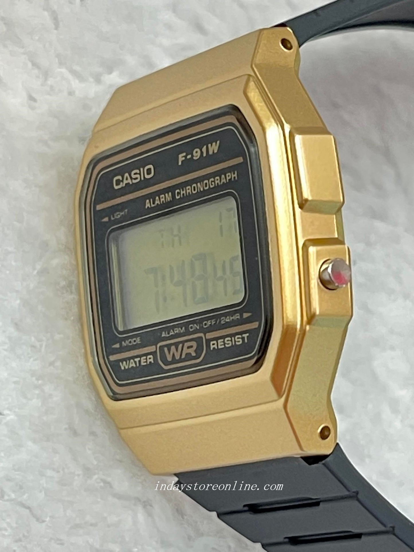 Casio Digital Women's Watch F-91WM-9A Black Color Resin Strap Battery Life 7-Years