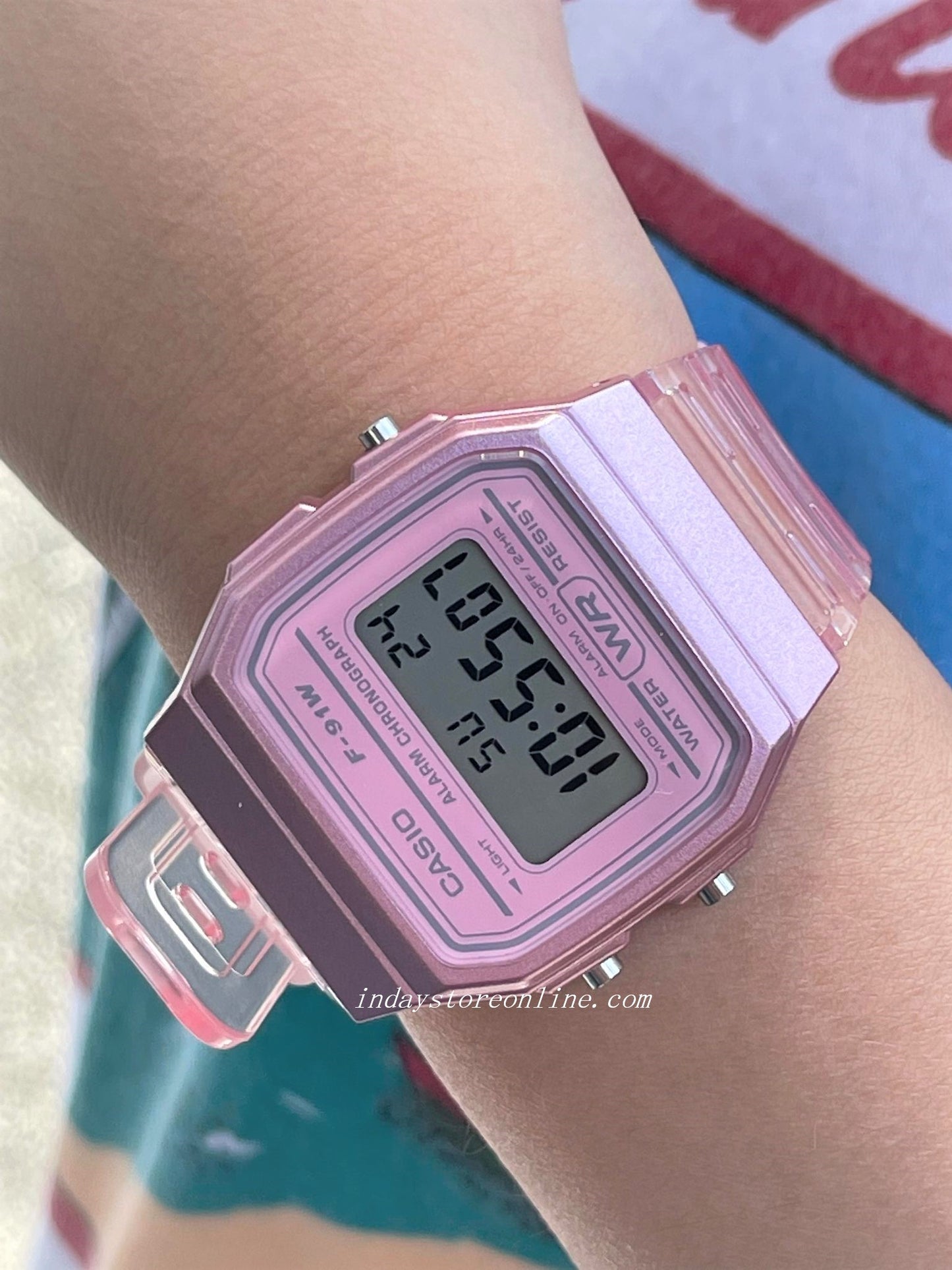 Casio Digital Women's Watch F-91WS-4 Digital Casual Design Resin Band Resin GlassBattery Life 7-Years