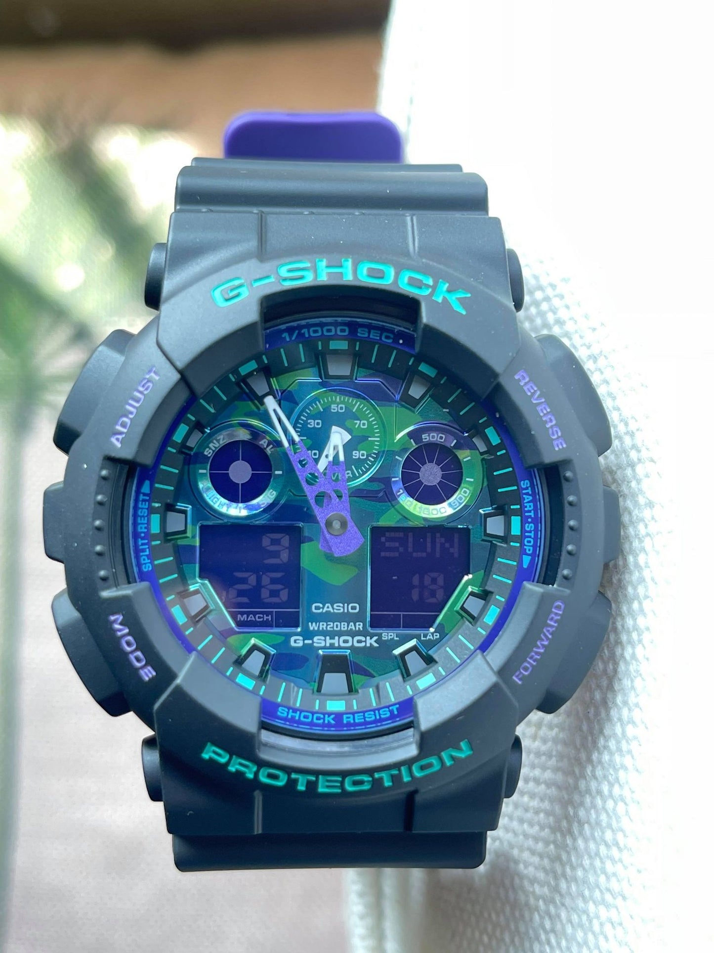 Casio G-Shock Men's Watch GA-100BL-1A Analog-Digital Best Seller Shock Resistant Magnetic Resistant