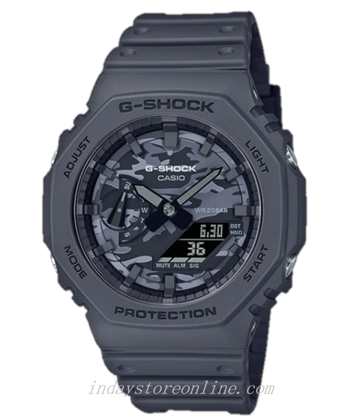 Casio G-Shock Men's Watch GA-2100CA-8A Analog-Digital 2100 Series Carbon Core Guard Structure