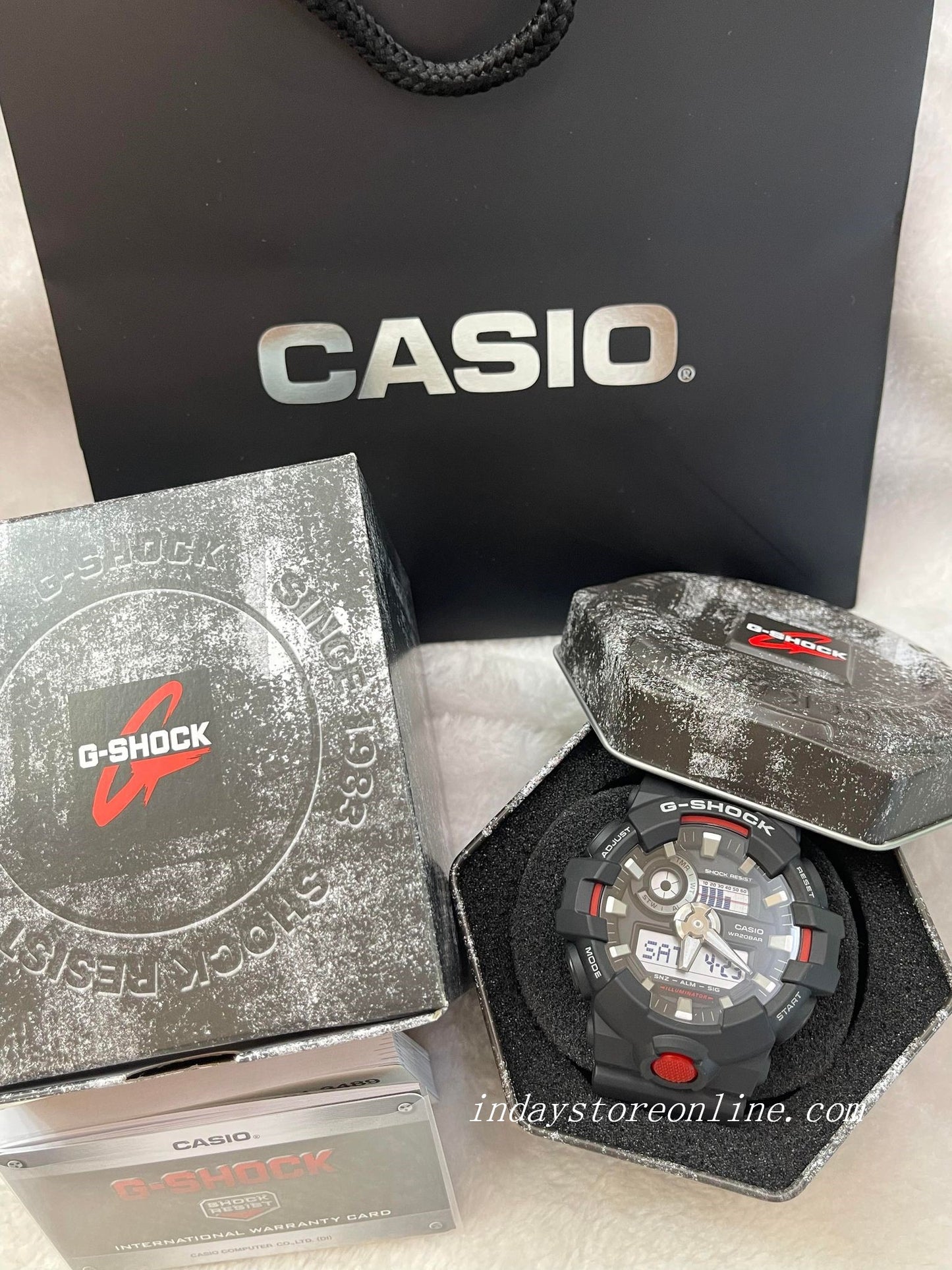 Casio G-Shock Men's Watch GA-700-1A Analog-Digital Best Seller Shock Resistant Mineral Glass