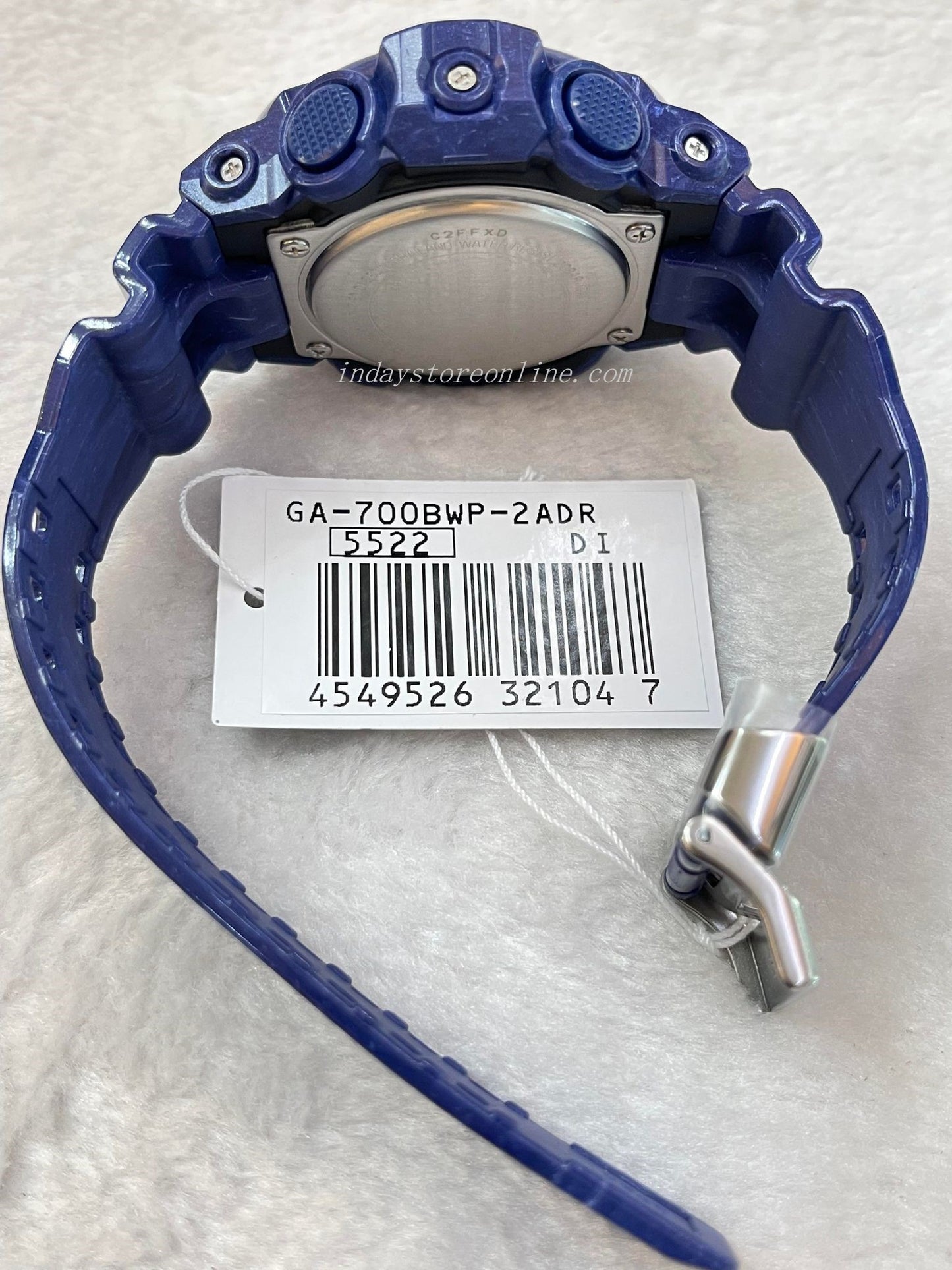 Casio G-Shock Men's Watch GA-700BWP-2A Analog-Digital GA-700 Series Blue and White Motifs