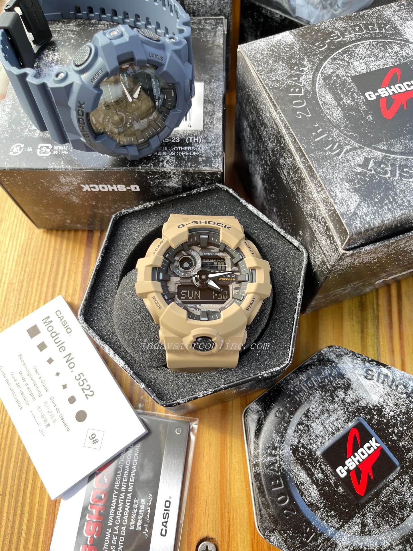 Casio G-Shock Men's Watch GA-700CA-2A Analog-Digital Camouflage Motif Sporty Design Shock Resistant