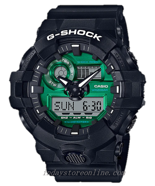 Casio G-Shock Men's Watch GA-700MG-1A Analog-Digital GA-700 Series Sporty Design Shock Resistant