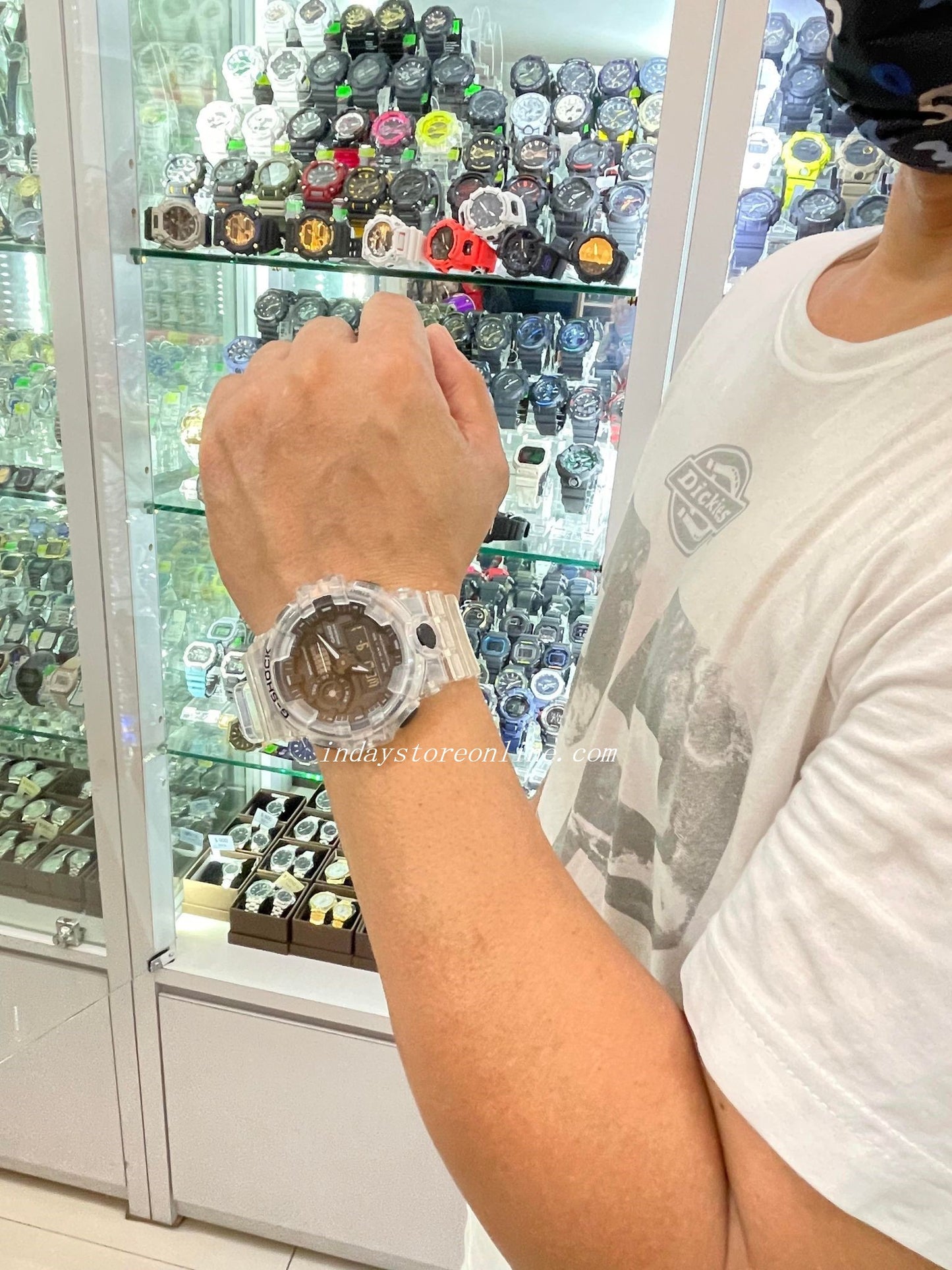 Casio G-Shock Men's Watch GA-700SKE-7A Analog-Digital GA-700 Series Sporty Design Transparent Color