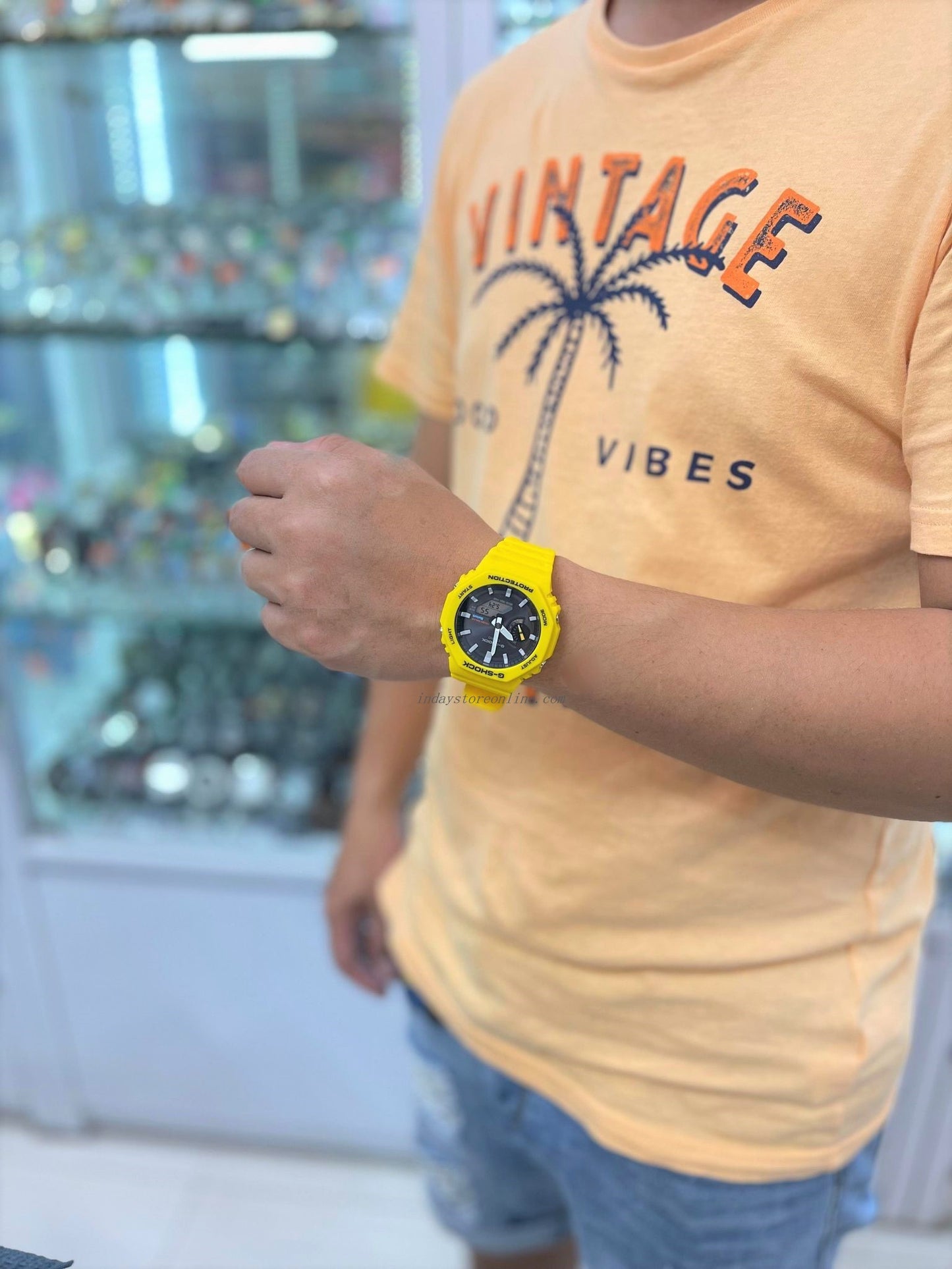 Casio G-Shock Men's Watch GA-B2100C-9A Analog-Digital 2100 Series Smartphone Link and Tough Solar power